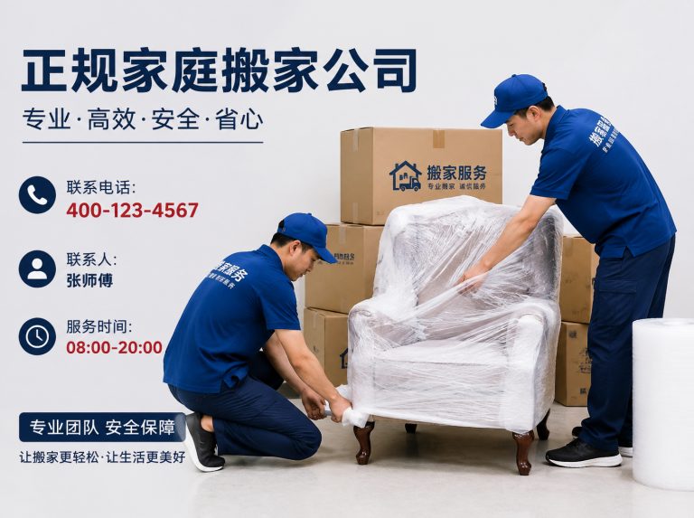 正规家庭搬家服务